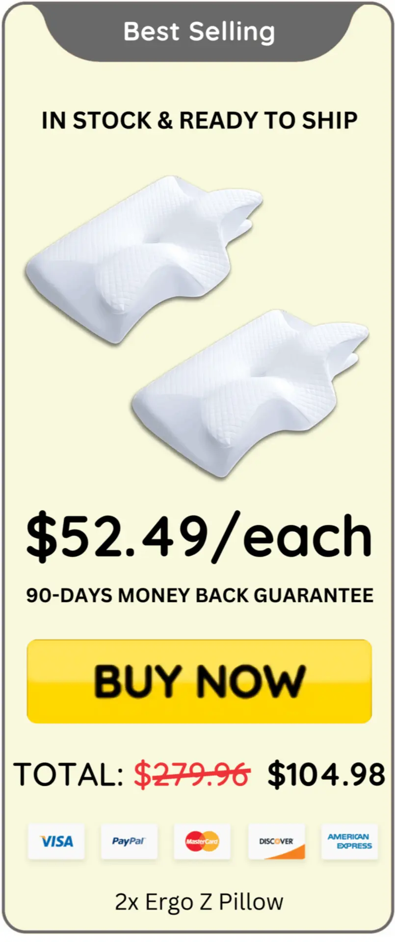 Ergo Z Pillow offer price 